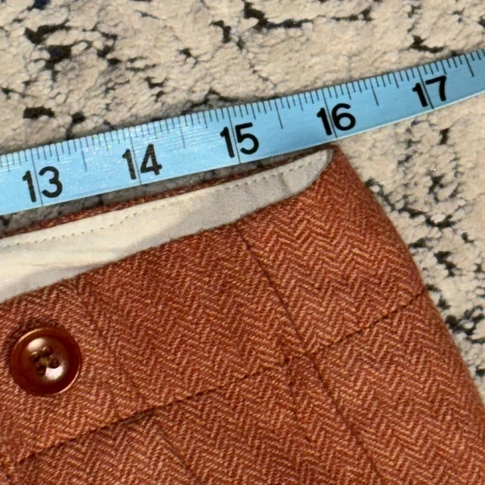 Anthropologie Paperboy by G1 Colloquium ankle herringbone wool blend trousers 2 - Picture 8 of 10